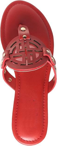 LILLY-20 Women's Casual Slide Thong Flip Flop Slip On Flat Sandals4