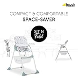 hauck Sit N Fold, Beige - Folding Toddler Highchair with Tray and Basket from 6 Months up to 15 kg, Lightweight, Adjustable Backrest and Tray - Image 2