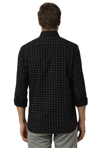 Image of Van Heusen Casual Printed Shirt for Men| Premium Cotton| Full Sleeves| Slim Fit |Breathable Fabric