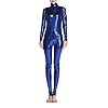 Muka Volwassen Unitard Bodysuit Dancewear, Vis Schalen Zeemeermin Kostuum Leggings-Blauw-XL