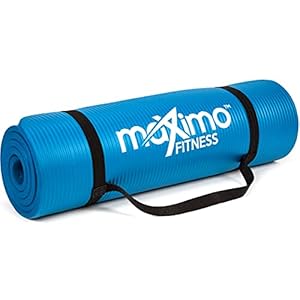 Maximo Fitness Yoga Mat – Multipurpose Exercise Mat for Men, Women and Kids, Ideal Non Slip Workout Mats for Yoga, Pilates, Gym Exercise with Carrying Strap