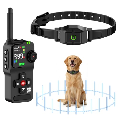 LOTYP GPS Wireless Dog Fence with Remote, IPX7 Waterproof Electric Collar Fence, Perimeter...