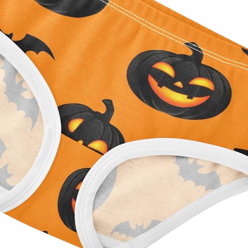 Cotton Girls Underwear Toddler Jack Pumpkins Halloween Orange Little Girl Panties Funny Briefs Girls Undies 2t4