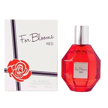 FOR BLOOMS RED FOR WOMEN, EAU DE PARFUM 3.4 FL. OZ. Floral Fruity Gourmand fragrance for Women