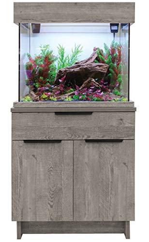 Aqua One Urban Oak Style Aquarium Fish Tank with Cabinet 63cm 110L
