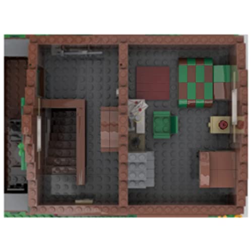 TYPIS Bausteine Haus, Bausteine Architektur Modell, Modulares Haus Bausteine Modell, MOC-55694 Bergbau Haus… – Bild 7