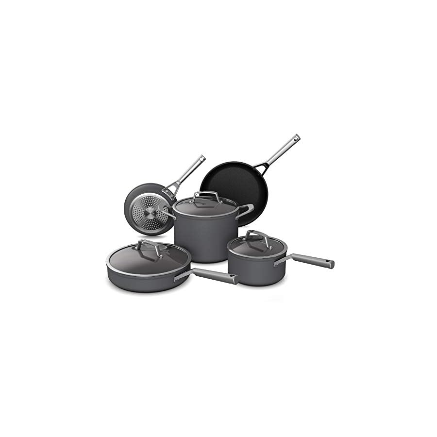 Ninja-K32012-Foodi-NeverDull-Premium-Knife-System-12-Piece-Knife-Block-Set-Stainless-SteelBlack-C38000-Foodi-NeverStick-Premium-8-Piece-Cookware-Set-Slate-Grey Ninja K32012 Foodi NeverDull Premium Knife System, 12 Piece Knife Block Set, Stainless Steel/Black & C38000 Foodi NeverStick Premium 8-Piece Cookware Set, Slate Grey
