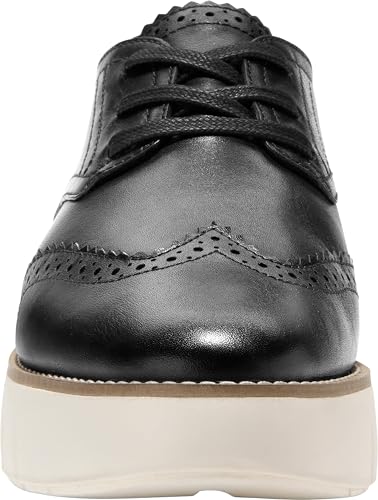 Cole Haan Cole Haan Womens Grand City Platform Oxford, Black/Ivory, 8-B US