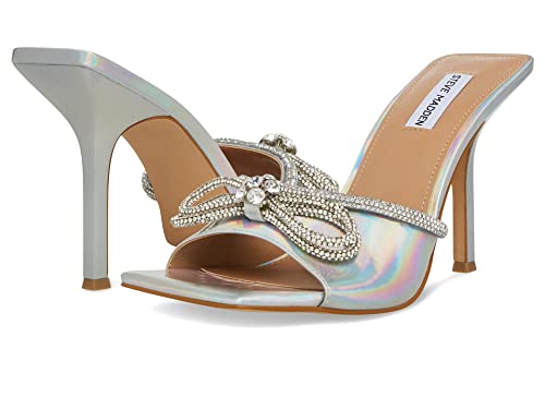 Image of Steve Madden womens Embellish Heeled Sandal, Iridescent, 6.5 UK