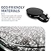 Ferianl 4 PCS Car Wheel Center Caps, 60MM/2.36In OD 56MM/2.2In ID, ABS Snap-in Vehicle Rim Hub Caps, Anti-Falling Rust-Proof Wheel Hub Decoration, Universal for SUV, Sedan, Truck(Black)