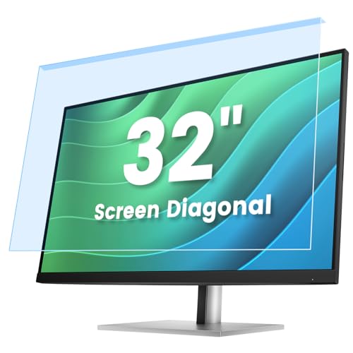 F FORITO 32 Inch Anti Blue Light Screen Protector Panel for Computer Monitor, Anti-Glare Matte Acrylic Hanging Filter for 32 inch Widescreen Desktop PC LED Monitor(28.74"x17.32")