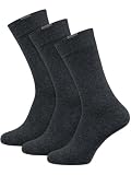 Nur Die 3er Pack Passt Perfekt Socken Unisex aus Baumwolle atmungsaktiv weich Basic Druckfreie Spitze, Mittelhoher Schaft für Büro & Freizeit Damen Herren