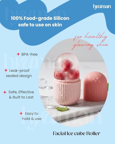 Image of Hyuman Face Razor Pack of 2 + Ice Roller - Gentle Hair Removal & Skin Care Set for Women (Set of 2)