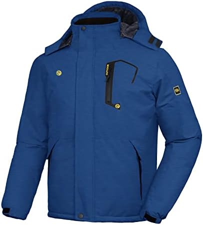 SwissWell Chaqueta de invierno chaqueta de esquí masculina con re...
