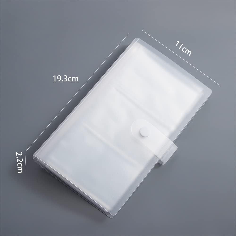 Leadigol 240 Slot Card Book Movie Ticket Collection Book, 19.3x11cm Plastic Cover Photo Card Album Photocard Holder Picture Storage Case image 2