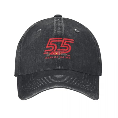 IWURYCX Gorra de béisbol Carlos Sainz 55 Racing Car Gorra táctica Gorra Graciosa Visera de Playa Femenina Regalos navideños Masculinos