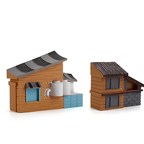 LjzlSxMF Kinder Bauernhof Spielzeug-Zubehör Bauernhof Model Set Simulation Bauernhof Szene Modell Kinder Puppenhaus… – Bild 4