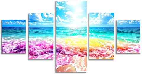 Broderie Diamant Kit Complet La Mer Mefooge 5D | Paysage Diamond Painting Adulte Grand Format F723