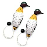Douthfolle 2 Pcs Morning Duck Dummy for Hunting Dog Duck Dog Training Dummy Bumper for HuntingTraining Dead Bird Bumper Trainer for Puppies or Adult Hunting Dogs