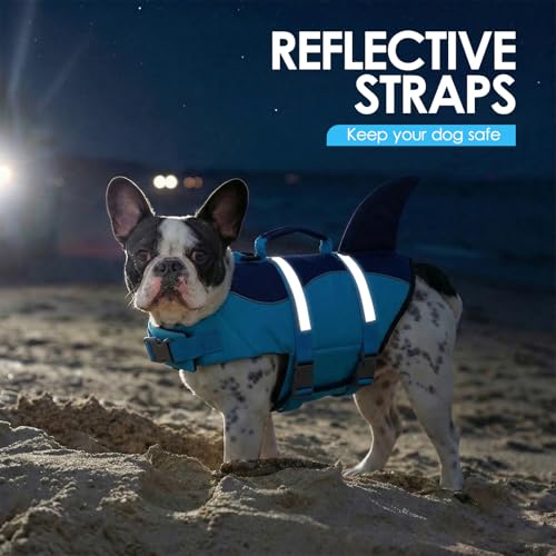 AOFITEE Dog Life Jacket Shark Dog Life Vest for Swimming Boating, XS by AOFITEE - Used condition - Image 5