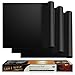 Non-Stick Heavy Duty Oven Liners(3-Piece Set)-Thick,Heat Resistant Fiberglass Mat-Easy to Clean-Reduce Spills, Stuck Foods and Clean Up-Kitchen Friendly Cooking Accessory,FDA Approved by Grill Magic