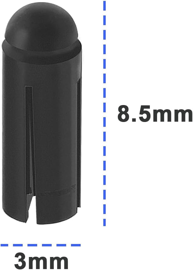 The Lord of the Tools 24Pcs 90 Degrees Dart Wing Protector Aluminium Alloy Dart Flight Protector Professional Competition Dart Accessories 3mmx8.5mm Black/Silver
