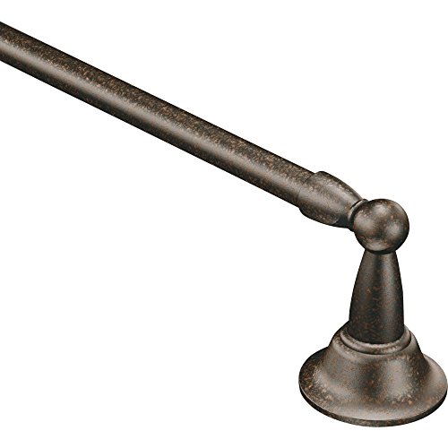 Image of Moen DN6824ORB Sage Towel Bar, Oil Rubbed Bronze, 24-Inch