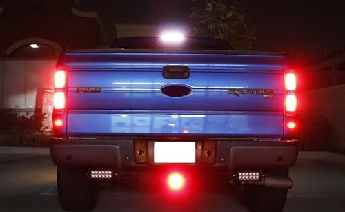 Ijdmtoy 35-035-SMOKED Dark Smoke Lens Led Tail/Brake Light For Truck Suv Trailer Class 3/4/5 2-Inch Towing Hitch Receiver thumb #3