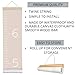 Morxy Canvas Growth Chart for Kids - Unisex Kids Room Wall Decor - Measuring Height Chart- Wall Tape with Height Chart for Kids (Canvas, Plain Beige)