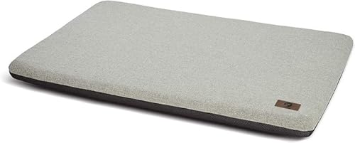 Panku Medium 30Inch Dog Bed, Dog Crate Pad, Durable Washable Waterproof Bed Crate Mat, Memory Foam Soft Outdoor Crate Bed, Calming Dog Bed (Grey, 29X18X2) #TOP7