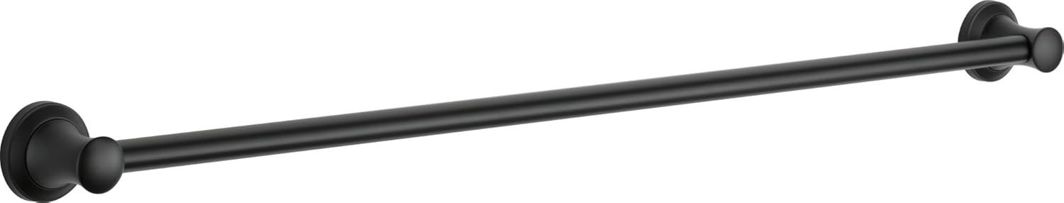 Delta Faucet 41742-BL Transitional Concealed Screw ADA-Compliant Decorative Grab Bar, 42 inch, Flat Black