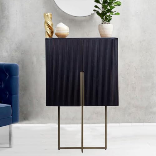 MUEBLE 2P. MADERA SOP. METAL
