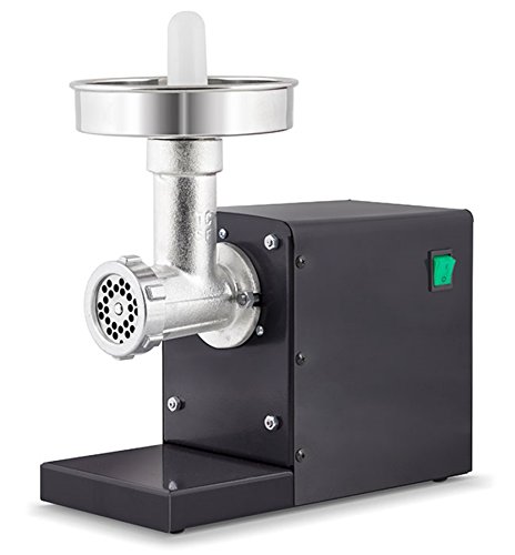 Reber 10906 N Hachoir à viande electrique, inoxydable, 400 W, caréné, gris