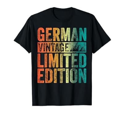Camisa con nombre personalizado German Vintage Edición Limitada Camiseta | Ya disponible en tu tienda friki favorita! En mundofriki.es!