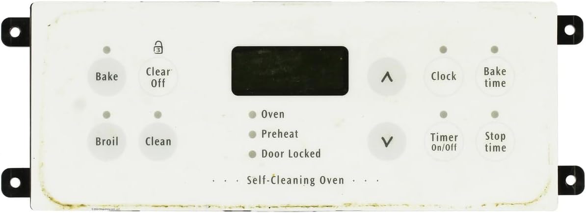 Replacement for Frigidaire Electrolux Oven 316207522 Electronic Clock Timer, White Overlay #Used # Tested