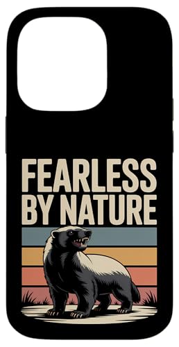 Fearless By Nature Honey Badger ���B���e�[�W �X�}�z�P�[�X iPhone 14 Pro �p