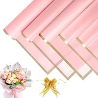 IWOLOMI Blumenbeutel Set – 150 Stück In 3 Farben Mit Bändern – Kraftpapier & Zellophan Für Blumensträuße