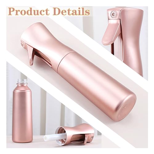 Empty Spray bottles, Continuous Spray Bottle for Hair, 10 Oz Rose Gold Spray Water Bottle Fine Mist Refillable, Skin Care, Showering Pets, Plants, travel, Ironing and Cleaning4