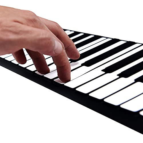 JTYX 61Key / 88Key Hand Roll Piano Portable Piano Électronique Clavier Épaississement Clé Professionnel Adulte Débutant Pratique Musicale Pliant Soft Keyboard Roll Up Piano - Les Beatles, Paul McCartney, John Lennon, RIngo Starr, George Harrison JTYX 61Key / 88Key Hand Roll Piano Portable Piano Électronique Clavier Épaississement Clé Professionnel Adulte Débutant Pratique Musicale Pliant Soft Keyboard Roll Up Piano – Image 8