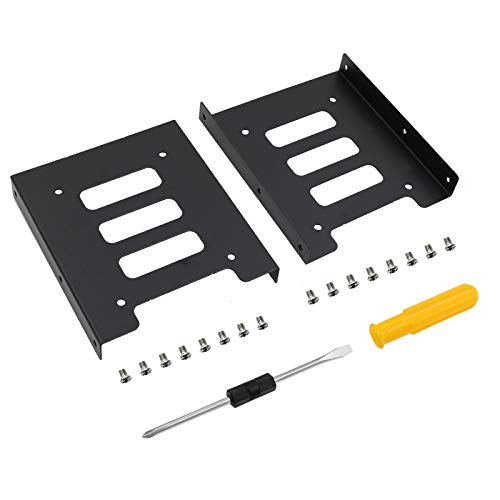Phituoda 4Pcs 2.5" To 3.5" Ssd Hdd Hard Disk Drive Bays Holder Metal Mounting Bracket Adapter With Screws & Screwdriver For Pc #TOP1