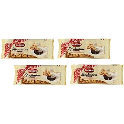 Forno Bonomi: " Sfogliatine Glassate " Glazed Puff Pastry 135 gr - pack of 4 - total 19 oz [ Italian Import ] Cover
