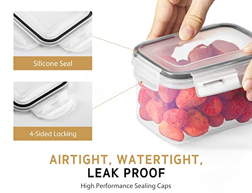 Syntus Cereal Containers Storage Set, 16 Pcs Airtight Pantry Organization And Plastic Kitchen Pasta Food Storage Container With Lids (28L), Labels & Spoon Included #TOP3