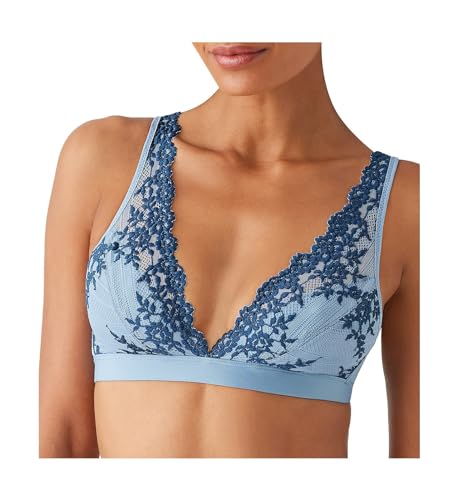 Brassière sans armatures femme Wacoal bleu bonnets souples 100