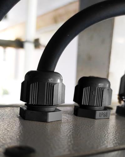 Kabelverschraubung Set mit Dichtungen, Gorffy 60 Stück IP68 Kabeldurchführung Wasserdicht PG7 PG9 PG11 PG13.5 PG16 PG19, Kabelverschraubungen für Outdoor Garten, Kunststoff Nylon Kabeldurchführungen