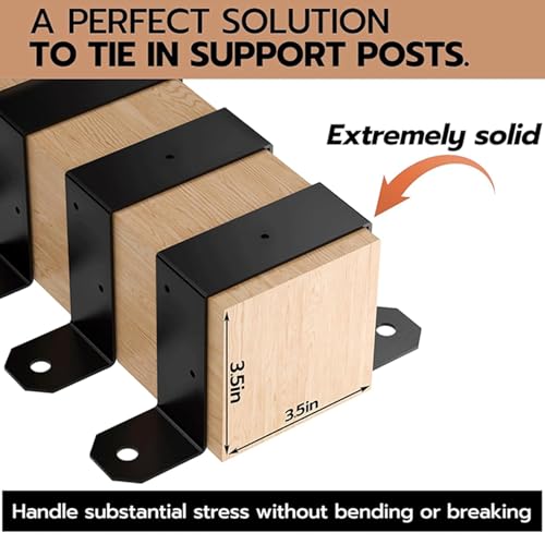Anclaje de postes para terrazas y cubiertas de madera exterior 4x4 7