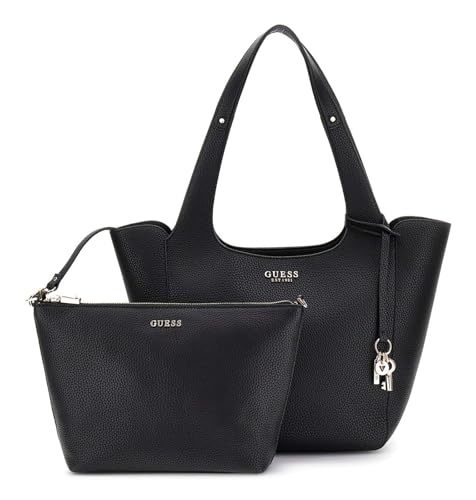Cabas GUESS Helina Tote Bag Black idéal pour le bureau et les sorties
