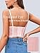 Avidlove Bralette for Women Lace Sexy Corset Tops V Neck Supportive Bralettes Adjustable Cute Party Club Top Pink