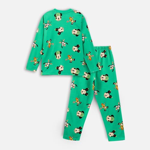 Image of Nap Chief Kids Full Sleeves Cotton Printed Night Suit for Boys & Girls, Tshirt & Pyjama Set for Sleepwear