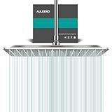 Photo Gallery docce fisso quadrato soffione doccia a pioggia in acciaio inox soffione doccia a pioggia con getti in silicone anticalcare 304 acciaio inox ultra sottile (argento, 40 cm) Photo Gallery docce fisso quadrato soffione doccia a pioggia in acciaio inox soffione doccia a pioggia con getti in silicone anticalcare 304 acciaio inox ultra sottile (argento, 40 cm)