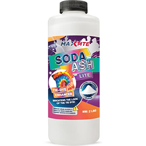 Soda Ash Lite (2 lbs) - 100% Pure Sodium Carbonate - Washing Soda, Tie Die, pH Increaser, and More - HDPE Container w Resealable Child Resistant Cap